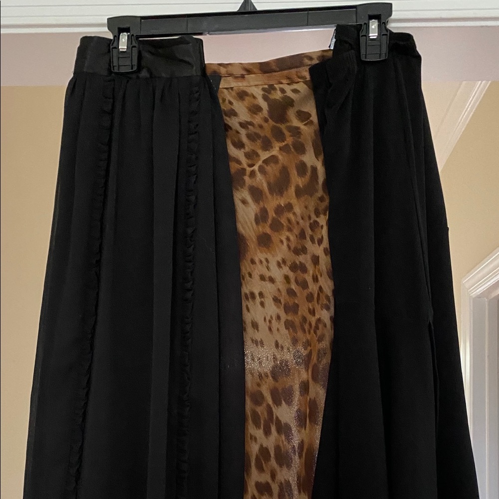 Skirt trio black and cheetah @ looking lovely